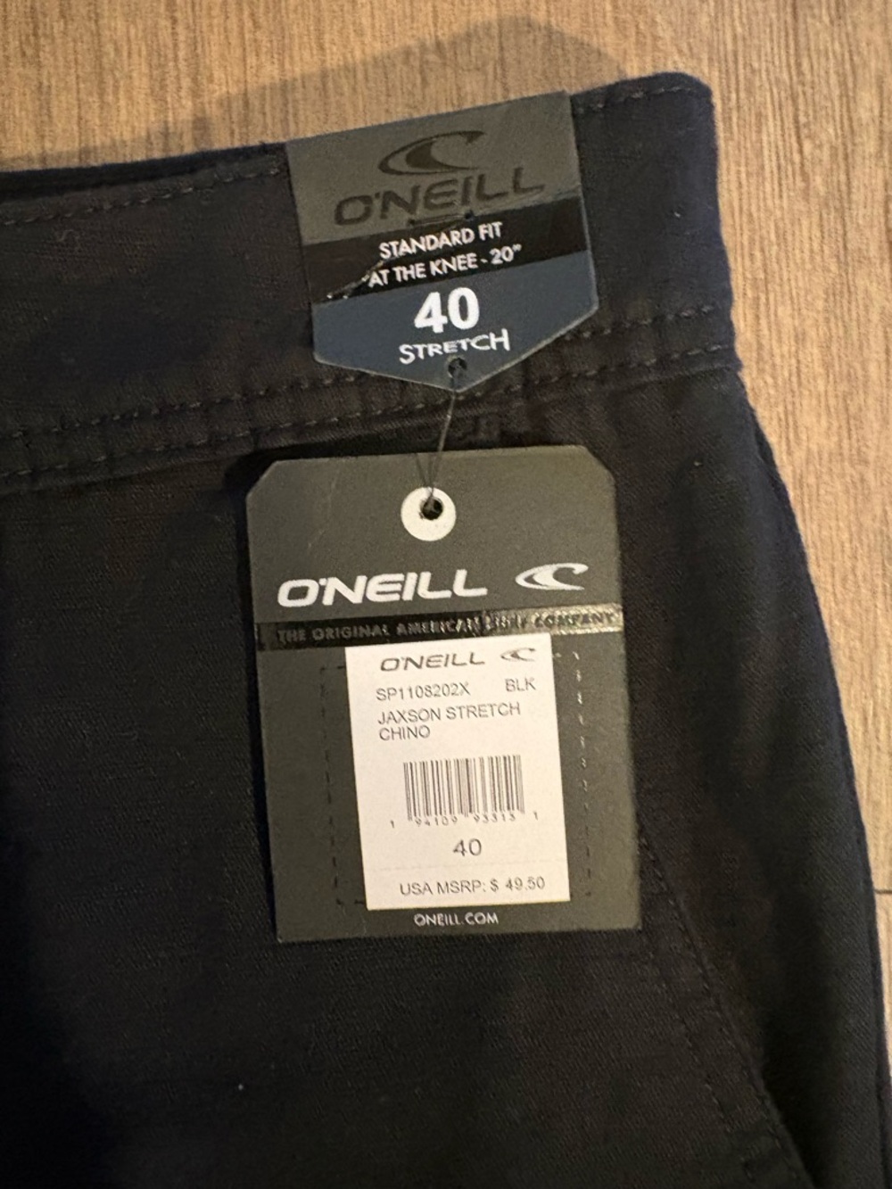 O'Neill Jaxson Stretch Chino Pants - Black 40
